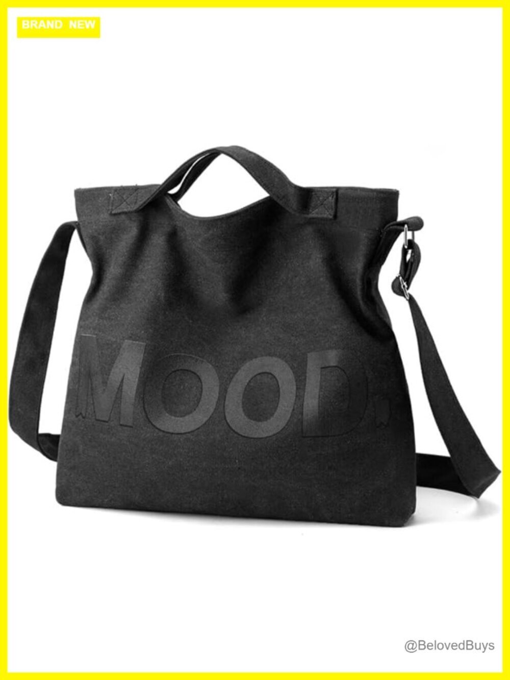 Canvas Tote Bag Crossbody Shoulder Bag with Zipper Messenger Bag Travel Handbag